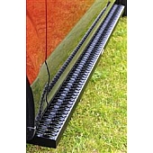 Owens Products Running Board Black Textured Powder Coated Aluminum Stationary - 82357