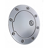 All Sales Fuel Door - Round Aluminum - 6055PL