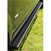Owens Products Running Board Black Textured Powder Coated Aluminum Stationary - 82358
