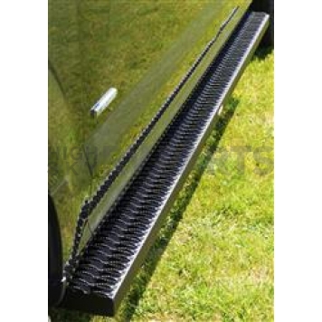 Owens Products Running Board Black Textured Powder Coated Aluminum Stationary - 82358
