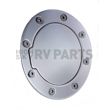 All Sales Fuel Door - Round Aluminum - 6055