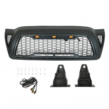 Paramount Automotive Grille - Matte Black ABS Plastic - 410202MB