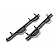N-Fab Nerf Bar - Truck Wheel to Wheel Black Gloss Textured Powder Coated Steel Round Tube - C1987RC4