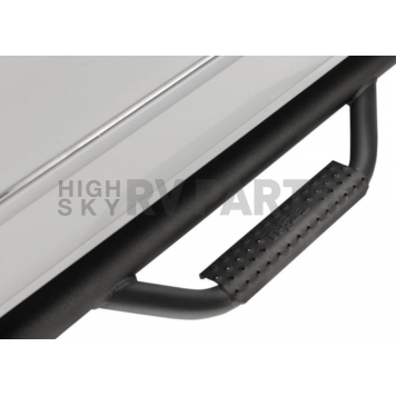 N-Fab Nerf Bar - Truck Wheel to Wheel Black Gloss Textured Powder Coated Steel Round Tube - C1987RC4-1
