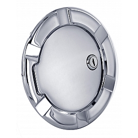 All Sales Fuel Door - Round Aluminum - 6900CL