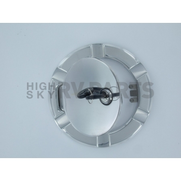 All Sales Fuel Door - Round Aluminum - 6900CL-2
