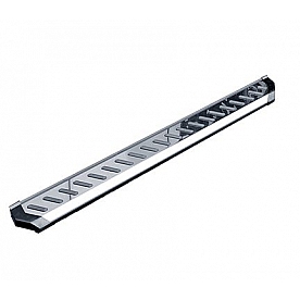 Romik USA Running Board Polished Aluminum Stationary - 32014418