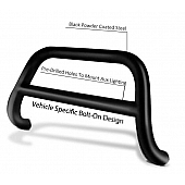 Black Horse Offroad Bull Bar Tubular 2-1/2 Inch Black Gloss Powder Coated Stainless Steel - BBSUS0102