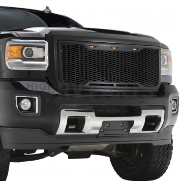 Paramount Automotive Grille - Matte Black ABS Plastic - 410204MB-4