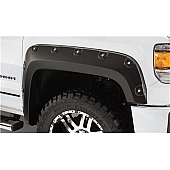 Bushwacker Fender Flare - Black Dura-Flex 2000 ABS Smooth Plastic Matte Set Of 2 - 4015102