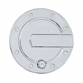 All Sales Fuel Door - Round Aluminum - 6152CL