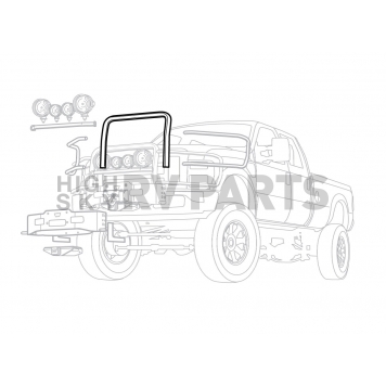 Warn Grille Guard 2 Inch Black Powder Coated Steel - 60319-1