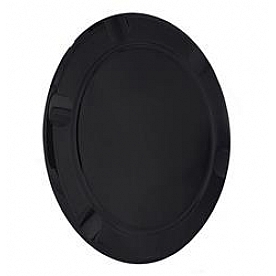 All Sales Fuel Door - Round Aluminum - 6119GK