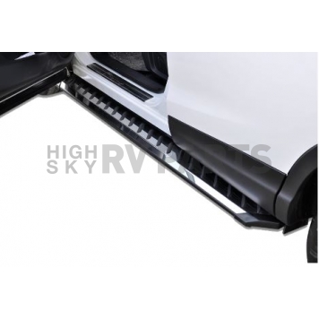 Romik USA Running Board Polished Steel Stationary - 32110418-1