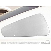 Drake Automotive Window Louver - Rear Window Aluminum Silver - R3Z297967R