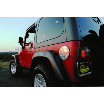 All Sales Fuel Door - Round Aluminum - 6098PL-2