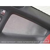 Drake Automotive Window Louver - Rear Window Aluminum Silver - 3Z297967RI