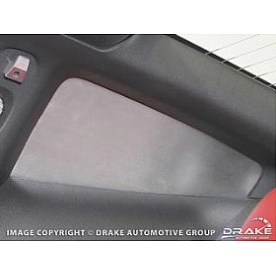 Drake Automotive Window Louver - Rear Window Aluminum Silver - 3Z297967RI