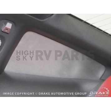 Drake Automotive Window Louver - Rear Window Aluminum Silver - 3Z297967RI