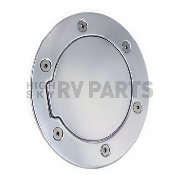 All Sales Fuel Door - Round Aluminum - 6100P