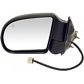 Dorman Exterior Mirror Powered Rectangular Black Single - 955072
