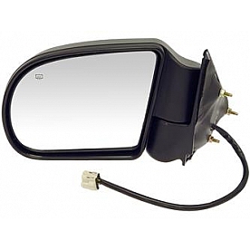 Dorman Exterior Mirror Powered Rectangular Black Single - 955072