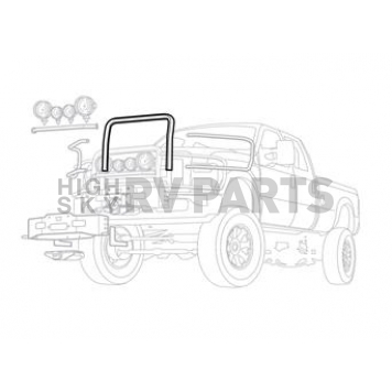 Warn Grille Guard 2 Inch Black Powder Coated Steel - 75810