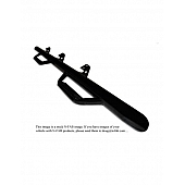 N-Fab Nerf Bar - Truck Wheel to Wheel Black Gloss Powder Coated Steel Round - C9984RC4