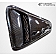 Extreme Dimensions Window Louver - Side Window Carbon Fiber Clear - 103807