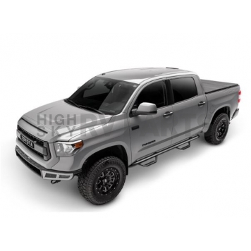 N-Fab Nerf Bar - Truck Wheel to Wheel Black Matte Textured Powder Coated Steel Round - C15113CCTX