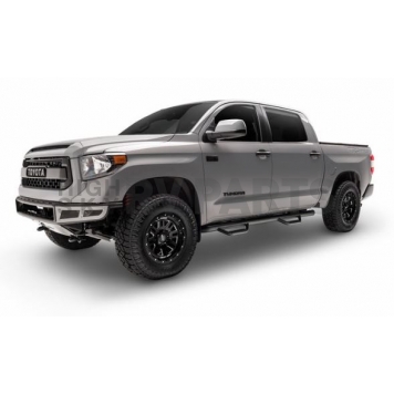 N-Fab Nerf Bar - Truck Wheel to Wheel Black Matte Textured Powder Coated Steel Round - C15113CCTX-2