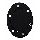 All Sales Fuel Door - Round Aluminum - 6098K