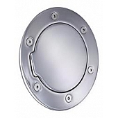 All Sales Fuel Door - Round Aluminum - 6106C