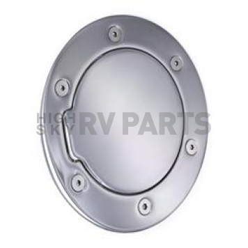 All Sales Fuel Door - Round Aluminum - 6106C