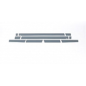 Putco Rocker Panel Molding - Polished Stainless Steel Black Set of 10 - 9751440BP