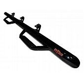 N-Fab Nerf Bar - Truck Wheel to Wheel Black Matte Textured Powder Coated Steel Round - C1598CCTX