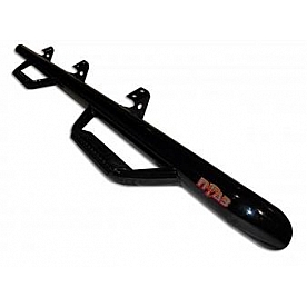 N-Fab Nerf Bar - Truck Wheel to Wheel Black Matte Textured Powder Coated Steel Round - C1598CCTX
