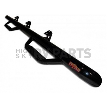 N-Fab Nerf Bar - Truck Wheel to Wheel Black Matte Textured Powder Coated Steel Round - C1598CCTX