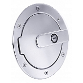 All Sales Fuel Door - Round Aluminum - 6070PL