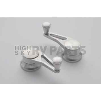 Lokar Performance Vent Window Handle - Aluminum Silver Set Of 2 - IDH2022