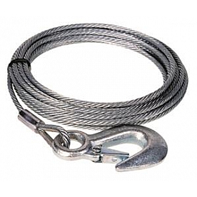 Dutton Lainson Corp Winch Cable - 50 Feet 840 Pounds Galvanized Aircraft Steel - 24044