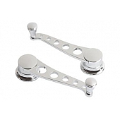 Lokar Performance Window Crank Handle - Steel Silver Set Of 2 - IDH2030