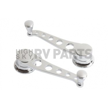 Lokar Performance Window Crank Handle - Steel Silver Set Of 2 - IDH2030