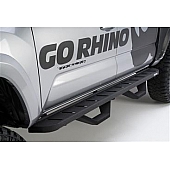 Go Rhino Running Board Black Steel Stationary - 303688020T