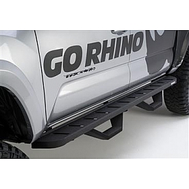 Go Rhino Running Board Black Steel Stationary - 303688020T