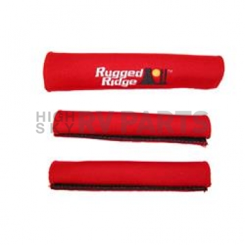 Rugged Ridge Interior Door Handle Cover - Red Neoprene - 1330551
