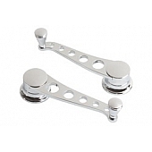 Lokar Performance Window Crank Handle - Steel Silver Set Of 2 - IDH2032