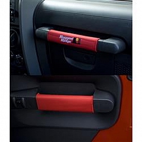 Rugged Ridge Interior Door Handle Cover - Red Neoprene - 1330557