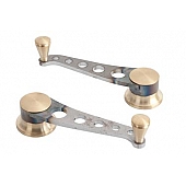 Lokar Performance Window Crank Handle - Steel Silver Set Of 2 - IDH2033