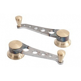Lokar Performance Window Crank Handle - Steel Silver Set Of 2 - IDH2035